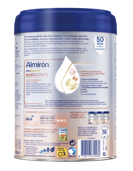 ≫ Comprar almiron profutura 3 1 envase 800 g duobiotik online